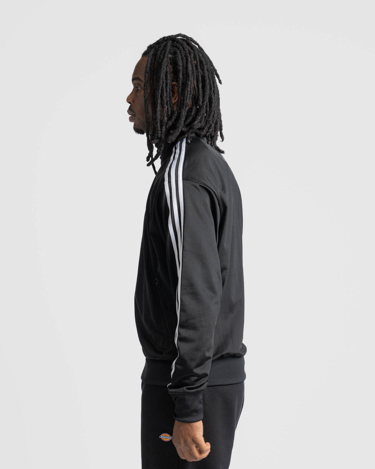 Black and white adidas firebird jacket online